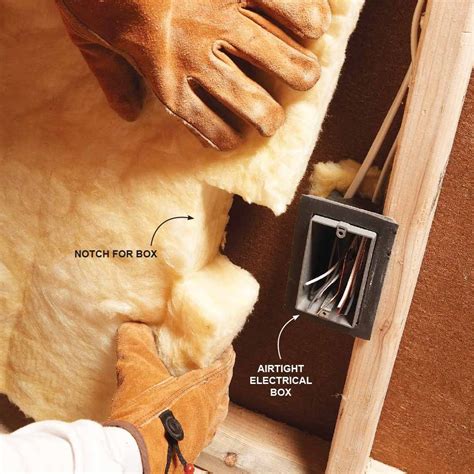 how to put insulation batts around electrical boxes|attic insulation installation guide.